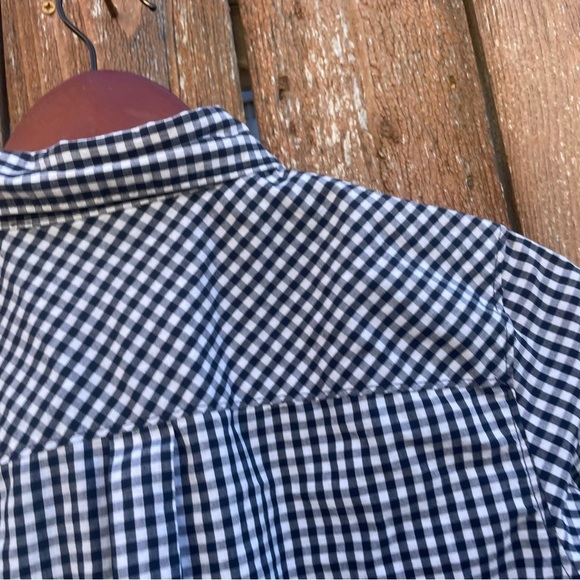 BASIC EDITION Boys Black White Checked Long Sleeve Button Down Collar Size 10-12 - Picture 8 of 8